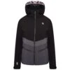 Dare 2b Womens/Ladies Equalise Heated Ski Jacket (Black/Ebony Grey)