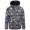 Dare 2b Girls Verdict Leopard Print Insulated Ski Jacket (Black/White)