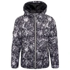 Dare 2b Girls Verdict Leopard Print Insulated Ski Jacket (Black/White)