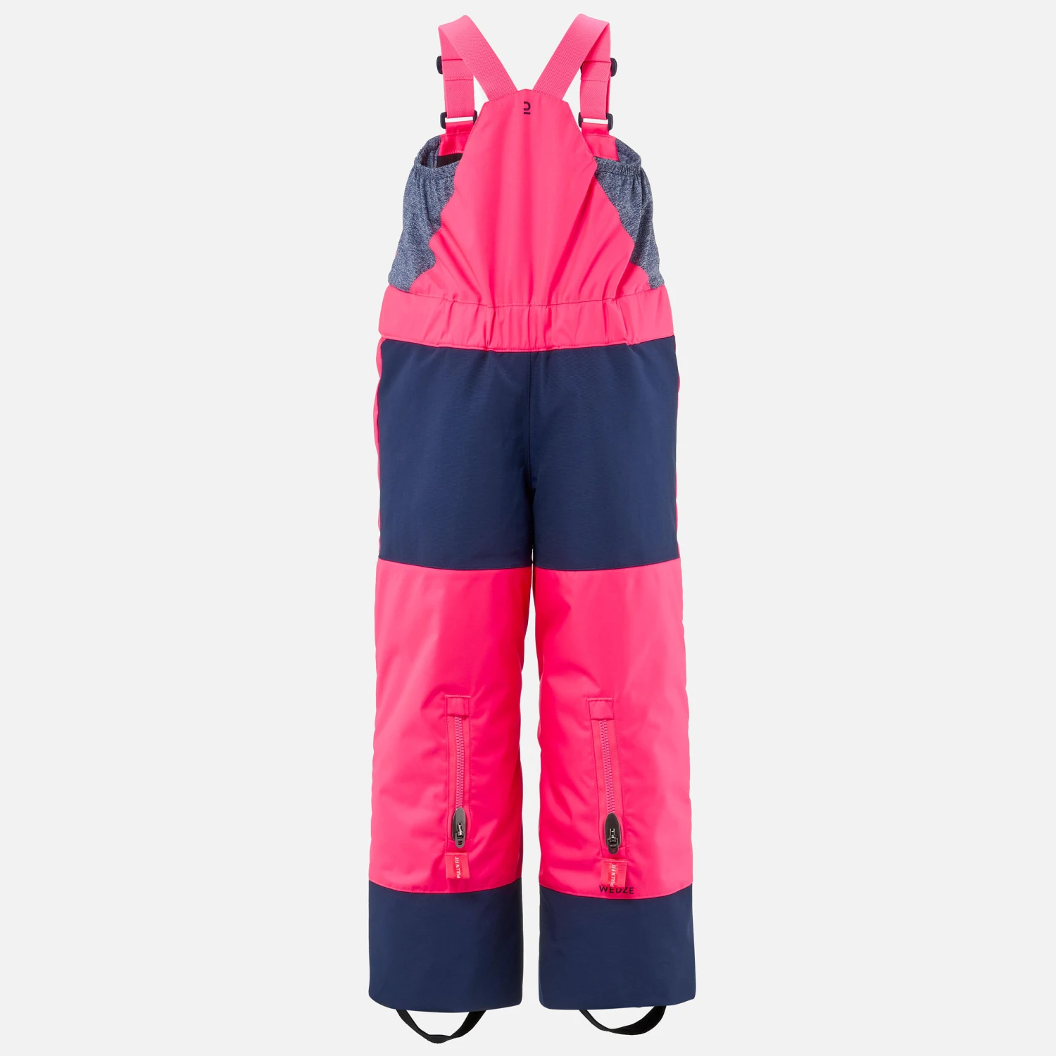 WEDZE KIDS’ WARM AND WATERPROOF SKI DUNGAREES - 500 PNF 4 WEDZE KIDS’ WARM AND WATERPROOF SKI DUNGAREES - 500 PNF - Image 4