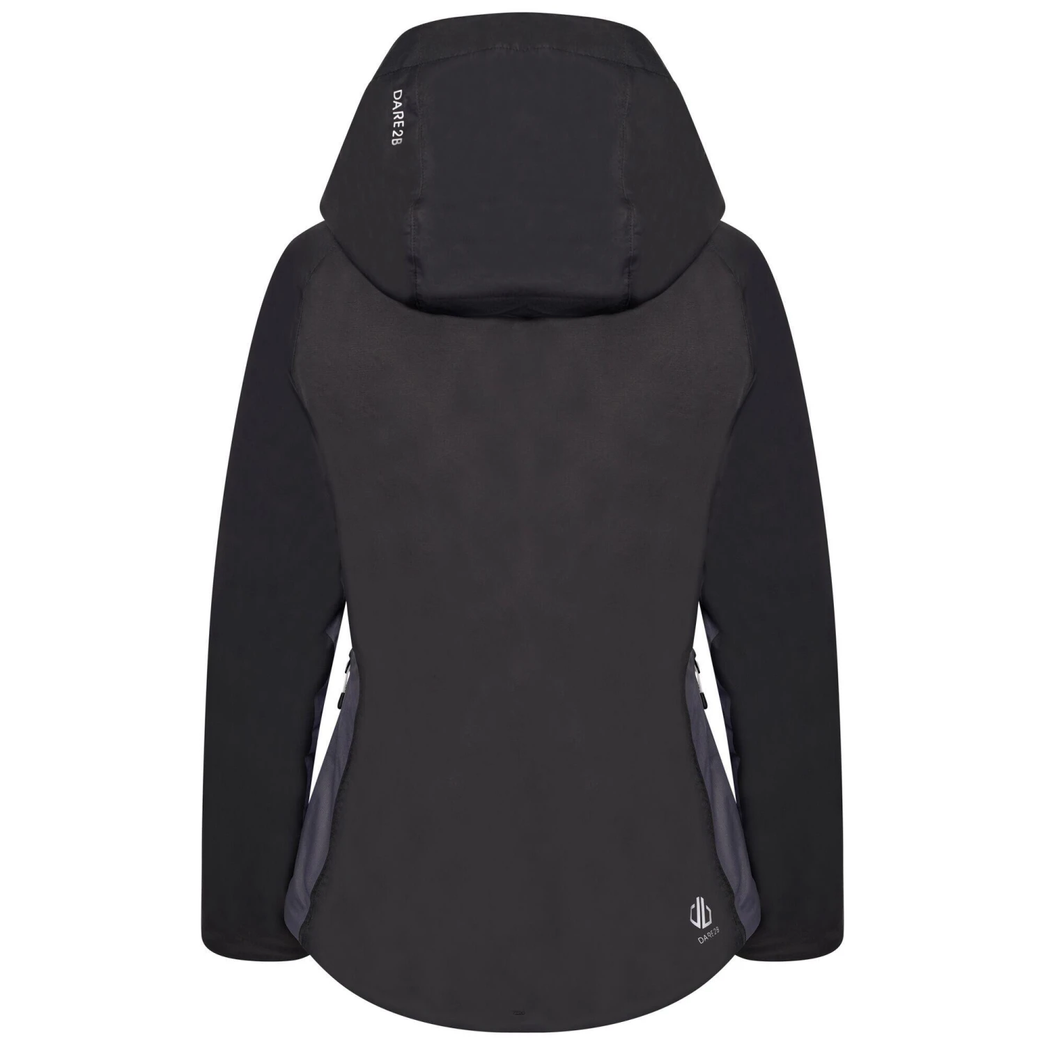 Regatta Womens/Ladies Radiate II Waterproof Ski Jacket (Black/Ebony Grey) 2 Regatta Womens/Ladies Radiate II Waterproof Ski Jacket (Black/Ebony Grey) - Image 2