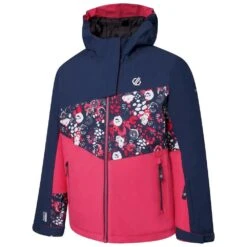 Dare 2b Childrens/Kids Humour II Floral Ski Jacket (Moonlight Denim/Virtual Pink) -Ski Sale Store kffe8675f5f48a4d7bee64bbe12a07c65